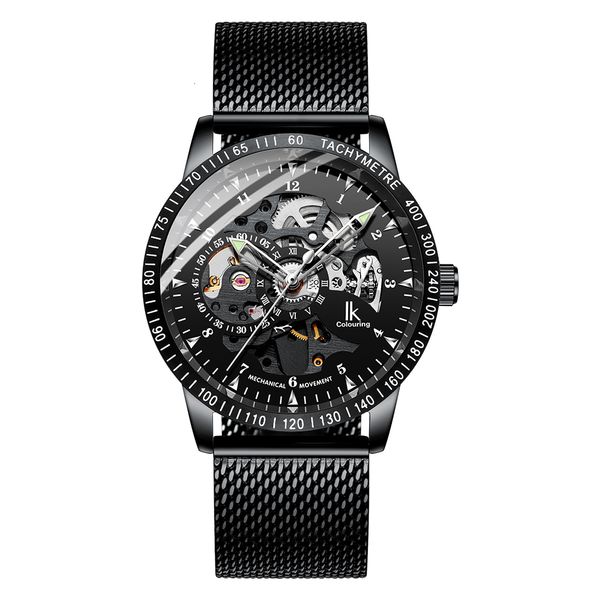 casual i color watches men skeleton lighting hands car mechanical clock gift box, Slivery;brown
casual i color watches men skeleton lighting hands car mechanical clock gift box, Slivery;brown
