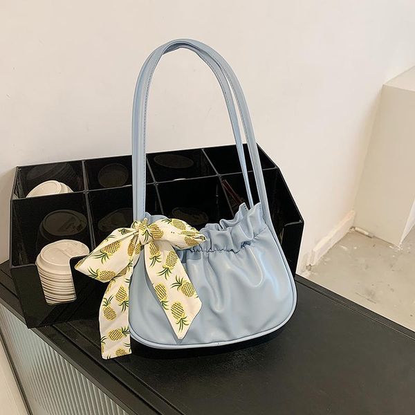 evening bags fashion pu leather women's shoulder bag pleated summer silk scarf bow underarm designer female handbag purse
evening bags fashion pu leather women's shoulder bag pleated summer silk scarf bow underarm designer female handbag purse