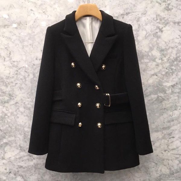 women's wool & blends women clothes black woolen coat solid color korean winter long thick small suit
women's wool & blends women clothes black woolen coat solid color korean winter long thick small suit