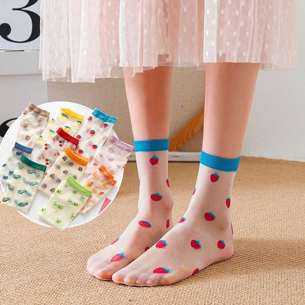 fashion women socks soft breathable lace silk elasticity long glass casual all-match printing harajuku style & hosiery, Black;white
fashion women socks soft breathable lace silk elasticity long glass casual all-match printing harajuku style & hosiery, Black;white