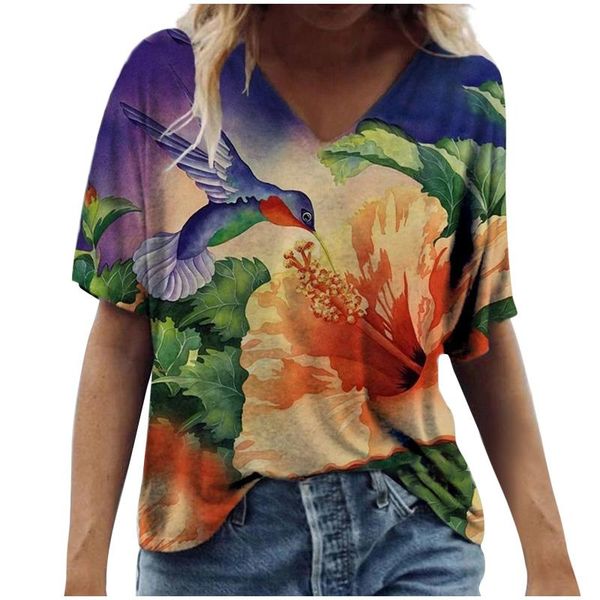 casual summer tshirts women's fashion plus size scenic flowers printing round neck t-shirt 2021, White
casual summer tshirts women's fashion plus size scenic flowers printing round neck t-shirt 2021, White