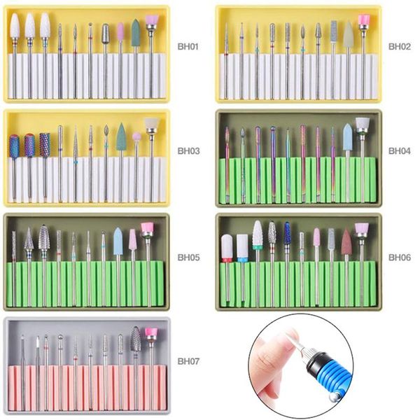 nail art kits 10pcs/set drill bits ceramic diamond milling cutters manicure files electric machine gel remover grind tool
nail art kits 10pcs/set drill bits ceramic diamond milling cutters manicure files electric machine gel remover grind tool