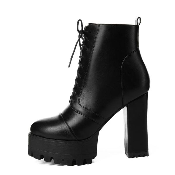 boots fashion winter pure color round toe elegant cross tied beige motercycle waterproof matin ankle 32-42, Black
boots fashion winter pure color round toe elegant cross tied beige motercycle waterproof matin ankle 32-42, Black