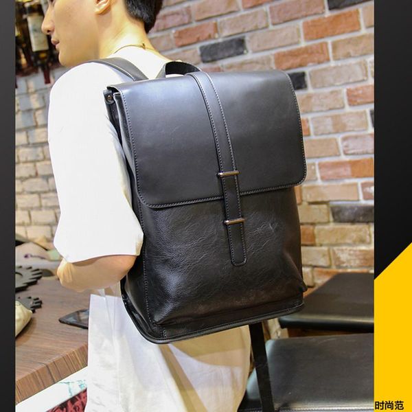 backpack fashion for men leather backpacks large capacity student schoolbag pc bag daily work
backpack fashion for men leather backpacks large capacity student schoolbag pc bag daily work