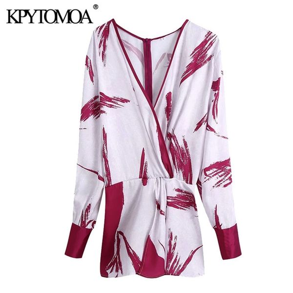 women fashion with knot printed blouses vintage deep v neck long sleeve back zipper female shirts blusas chic 210420, White
women fashion with knot printed blouses vintage deep v neck long sleeve back zipper female shirts blusas chic 210420, White