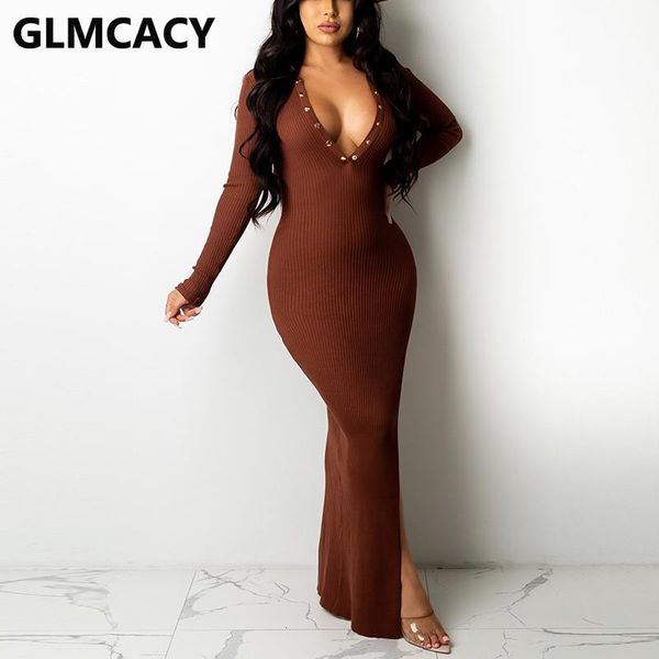 casual dresses women long sleeve henley neck maxi dress slim ribbed slit party, Black;gray
casual dresses women long sleeve henley neck maxi dress slim ribbed slit party, Black;gray