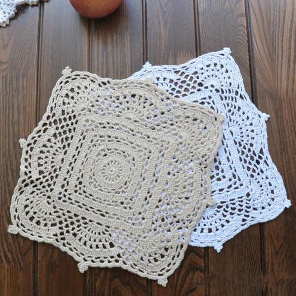 mats & pads 4pcs/lot square doily cotton hand made crochet cup mat, white and beige 28cmx28cm round place mat
mats & pads 4pcs/lot square doily cotton hand made crochet cup mat, white and beige 28cmx28cm round place mat