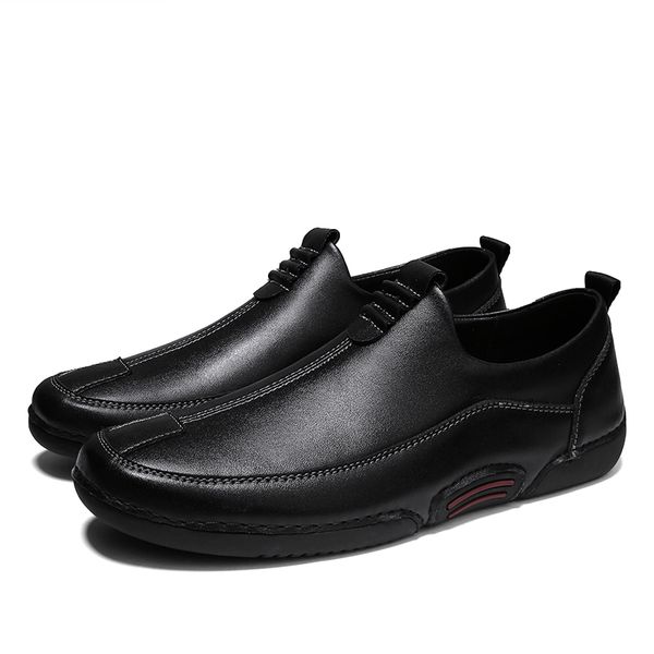 dress shoes men's leather shoes, korean style comfortable, round finger, business, white and soft shoes men 97sh, Black
dress shoes men's leather shoes, korean style comfortable, round finger, business, white and soft shoes men 97sh, Black