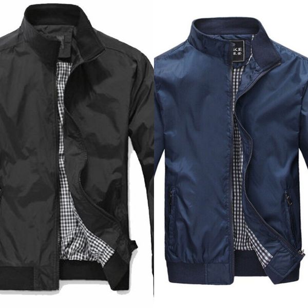 big size 4xl 5xl mens spring summer jackets casual thin male windbreakers college bomber black windcheater hommes varsity jacket x0621, Black;brown