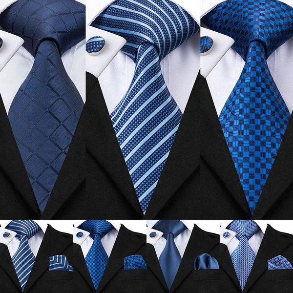 business classic blue black striped solid neck tie for men 3.4" brand necktie pocket square cufflinks wedding party silk tie set, Blue;purple
business classic blue black striped solid neck tie for men 3.4" brand necktie pocket square cufflinks wedding party silk tie set, Blue;purple
