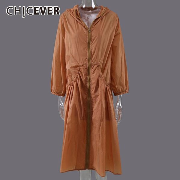 women's jackets chicever korean fashion loose coat for women hooded collar long sleeve patchwork fold pleated solid coats female clothi, Black;brown
women's jackets chicever korean fashion loose coat for women hooded collar long sleeve patchwork fold pleated solid coats female clothi, Black;brown