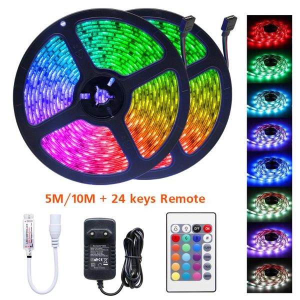 led strip light ip65 waterproof flexible ribbon tape rgb rgbw 5m 10m/set dc 12v+ 24 keys remote control strips
led strip light ip65 waterproof flexible ribbon tape rgb rgbw 5m 10m/set dc 12v+ 24 keys remote control strips
