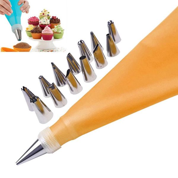 baking & pastry tools 16pc/set diy kitchen cake decorating tool silicone icing piping cream bag stainless steel nozzle converter
baking & pastry tools 16pc/set diy kitchen cake decorating tool silicone icing piping cream bag stainless steel nozzle converter