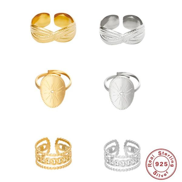cluster rings canner ins style ring for women men gold/silver color open hollow out 925 sterling silver anillos 2021 fashion jewelry, Golden;silver
cluster rings canner ins style ring for women men gold/silver color open hollow out 925 sterling silver anillos 2021 fashion jewelry, Golden;silver