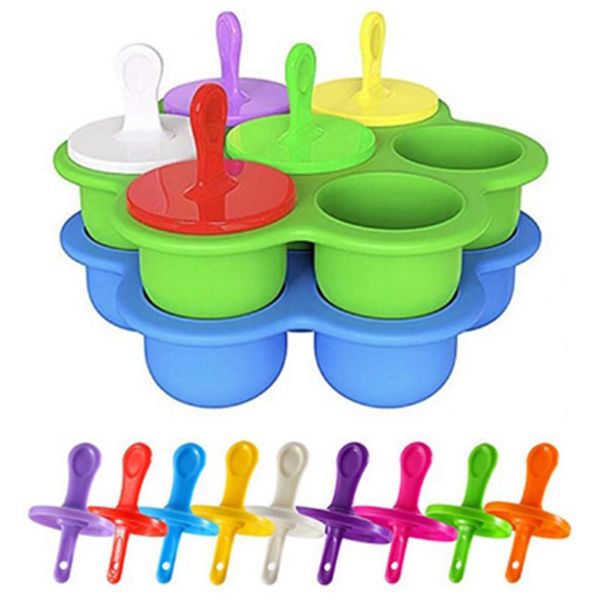 2pcs 7 cavity diy popsicle mold mini silicone lollipop and ice cream baby storage container baking moulds
2pcs 7 cavity diy popsicle mold mini silicone lollipop and ice cream baby storage container baking moulds