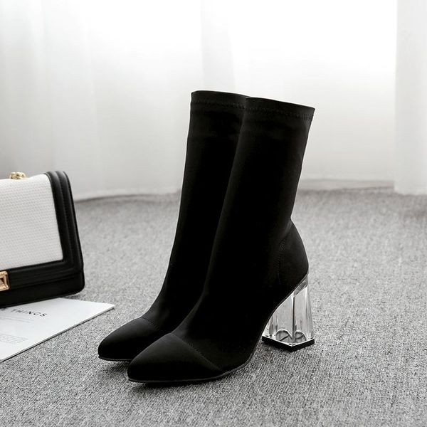 boots 2021 plus size 42 women .5cm high heels white sock transparent clear fetish satin silk shoes, Black
boots 2021 plus size 42 women .5cm high heels white sock transparent clear fetish satin silk shoes, Black