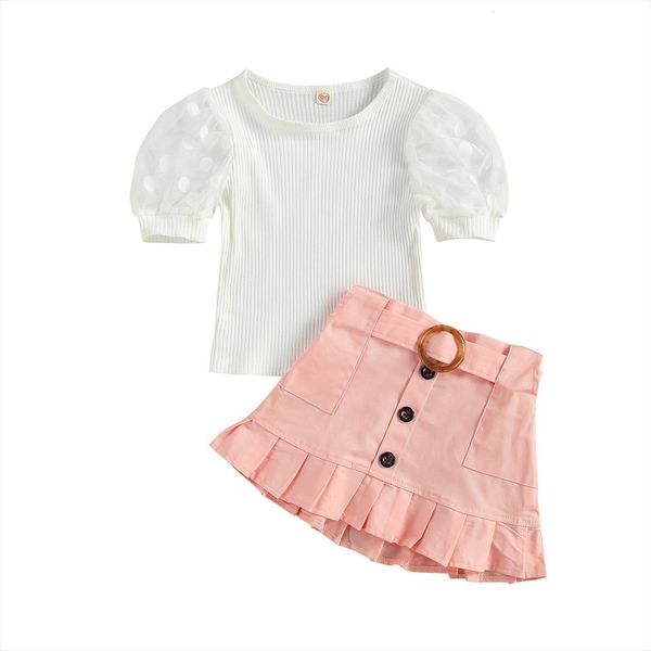 toddler baby contrast color two pieces set girls o neck short sleeve high waist button decoration skirt, White
toddler baby contrast color two pieces set girls o neck short sleeve high waist button decoration skirt, White
