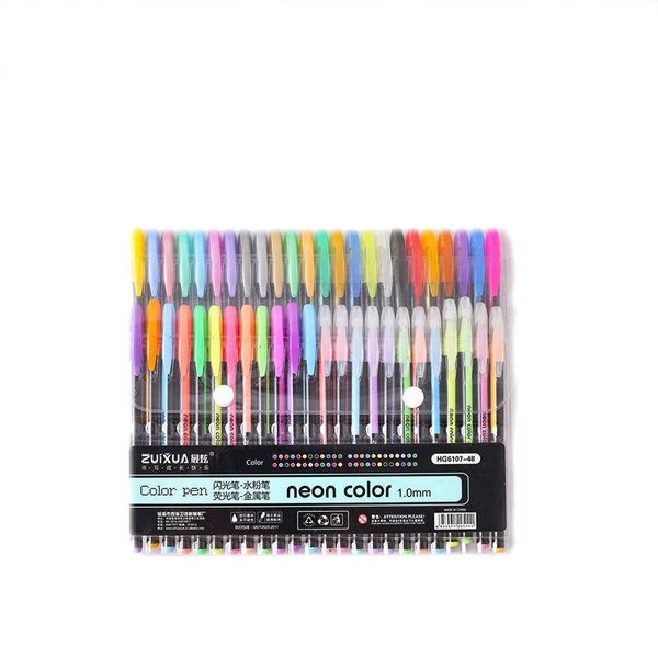 promotion 48 colors gel pen set glitter art markers highlighters drawing student school office journal colorful pens
promotion 48 colors gel pen set glitter art markers highlighters drawing student school office journal colorful pens