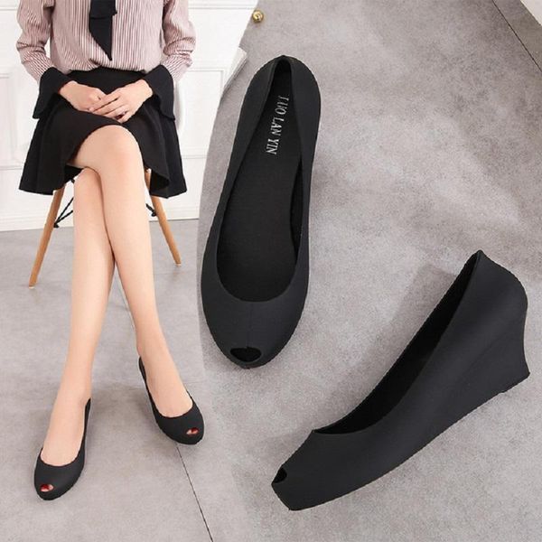 dress shoes summer fashion peep toe shallow women beach sandals casual open slip-on cover heel wedges lady jelly 20210514, Black
dress shoes summer fashion peep toe shallow women beach sandals casual open slip-on cover heel wedges lady jelly 20210514, Black