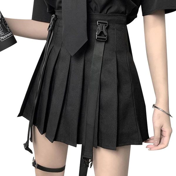 skirts pleated skirt mini women harajuku gothic punk black 2021 summer solid fit korean a line suspender with straps
skirts pleated skirt mini women harajuku gothic punk black 2021 summer solid fit korean a line suspender with straps