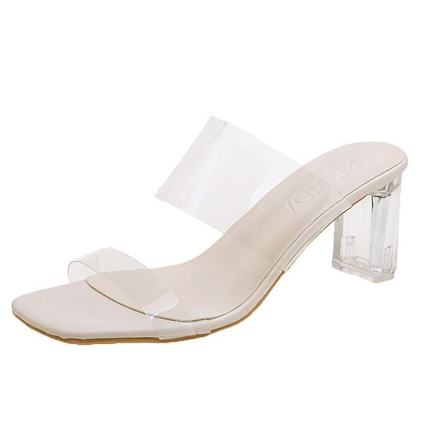 nuask transparent high heels women square toe sandals summer shoes woman clear high pumps wedding jelly buty heels slippers, Black
nuask transparent high heels women square toe sandals summer shoes woman clear high pumps wedding jelly buty heels slippers, Black