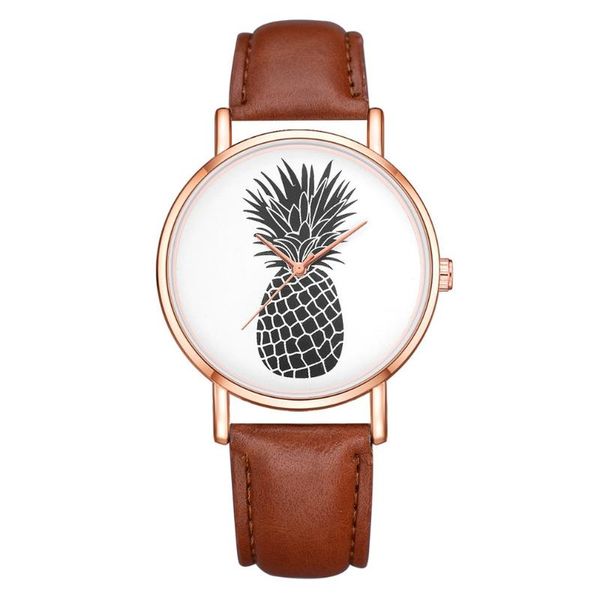 wristwatches funny pineapple pattern round dial women fashion quartz female ladies slim leather belt watches 2021, Slivery;brown
wristwatches funny pineapple pattern round dial women fashion quartz female ladies slim leather belt watches 2021, Slivery;brown