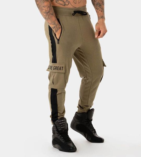 men pants solid color sweatpants sports multi-pocket loose spring brand drawstring fitness trousers sportswear pencil men's, Black
men pants solid color sweatpants sports multi-pocket loose spring brand drawstring fitness trousers sportswear pencil men's, Black