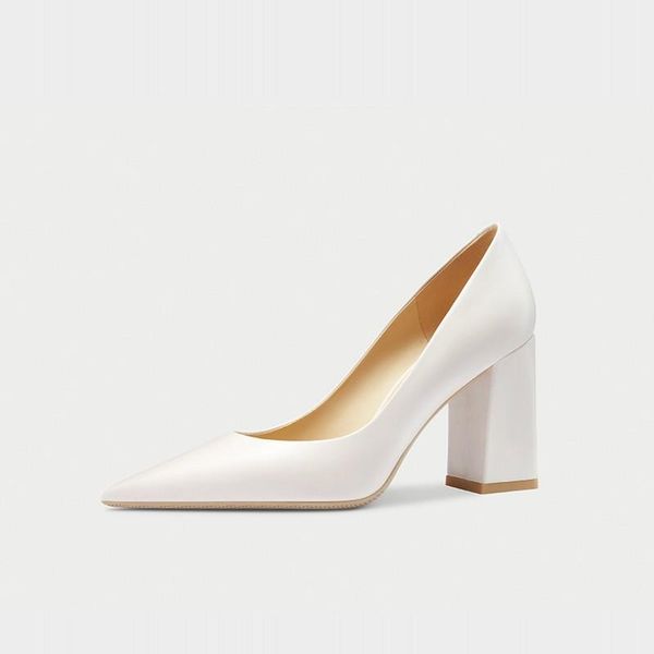 dress shoes 2021 design women pumps leather pointed toe platform 8.5cm square high heels party ladies, Black
dress shoes 2021 design women pumps leather pointed toe platform 8.5cm square high heels party ladies, Black