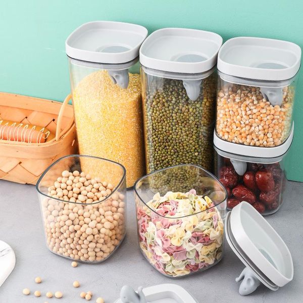 storage bottles & jars kitchen cereals transparent tank visible sealed box plastic dried fruit thickened
storage bottles & jars kitchen cereals transparent tank visible sealed box plastic dried fruit thickened