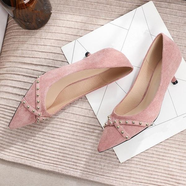 women flock med heeled classic black pink pumps for office ladies high heels wedding dress shoes party big size p0014
women flock med heeled classic black pink pumps for office ladies high heels wedding dress shoes party big size p0014