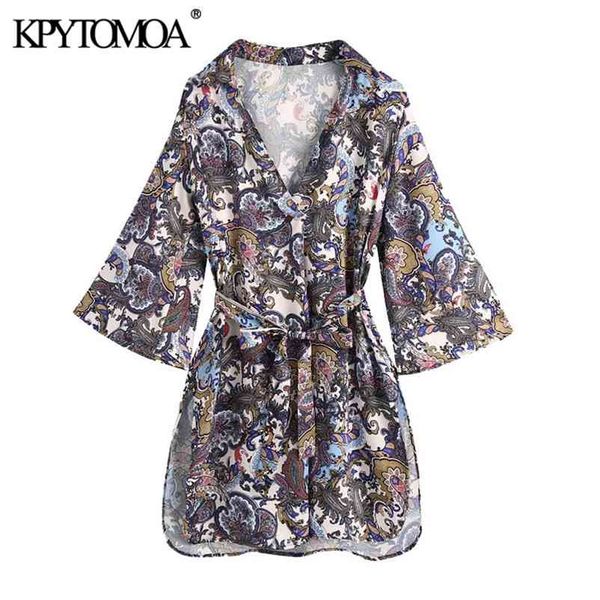 women chic fashion with belt paisley print mini dress vintage three quarter sleeve side vents female dresses mujer 210421, Black;gray
women chic fashion with belt paisley print mini dress vintage three quarter sleeve side vents female dresses mujer 210421, Black;gray