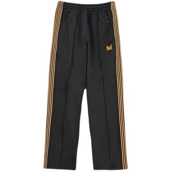 needles spring new butterfly embroidery side webbing casual pants men's and women's straight sports pants, Black
needles spring new butterfly embroidery side webbing casual pants men's and women's straight sports pants, Black