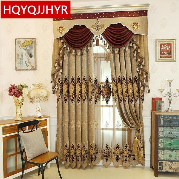 brown luxury european embroidery cloth curtains with high-grade custom voile curtain for living room bedroom kitchen & drapes
brown luxury european embroidery cloth curtains with high-grade custom voile curtain for living room bedroom kitchen & drapes