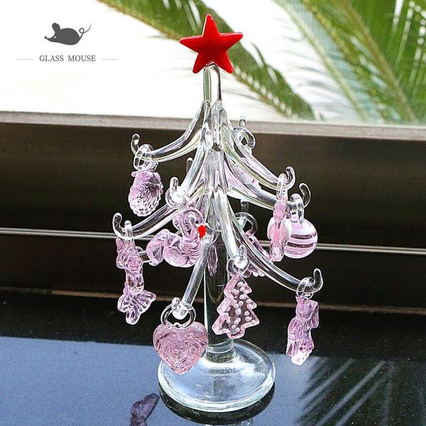 decorative objects & figurines handmade murano transparent glass christmas tree figurine ornaments xmas decoration 12pcs pink charms accesso
decorative objects & figurines handmade murano transparent glass christmas tree figurine ornaments xmas decoration 12pcs pink charms accesso