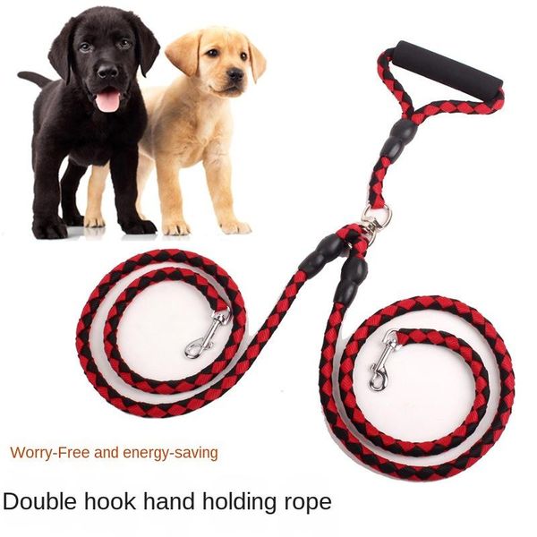 double-ended traction rope for walking the dog hand-double-ended one plus two leash collar pet supplies collars & leashes
double-ended traction rope for walking the dog hand-double-ended one plus two leash collar pet supplies collars & leashes