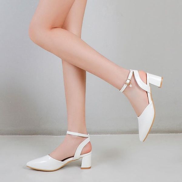 korean student girls slingback sandals woman pu leather summer pointed toe ankle strap chunky heels pearls women wedding shoes, Black
korean student girls slingback sandals woman pu leather summer pointed toe ankle strap chunky heels pearls women wedding shoes, Black