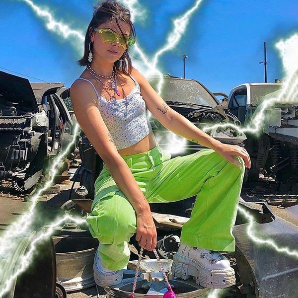 women's pants & capris aboutlee winter style fried street fluorescent green corduroy high waist slim straight casual loose wide-leg, Black;white
women's pants & capris aboutlee winter style fried street fluorescent green corduroy high waist slim straight casual loose wide-leg, Black;white