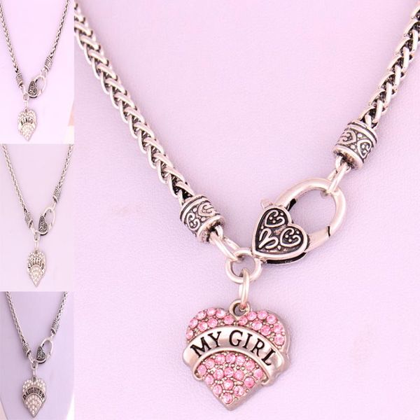 pendant necklaces selling rhodium plated zinc studded with sparkling crystals bingo/success/daughter/my girl heart necklace, Silver
pendant necklaces selling rhodium plated zinc studded with sparkling crystals bingo/success/daughter/my girl heart necklace, Silver