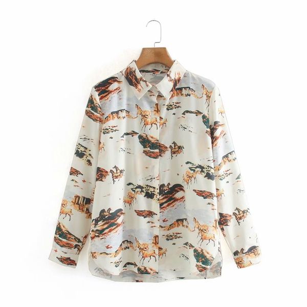 casual loose vintage print long sleeve blouse turn down collar animals printed bottoming shirts women nx9847 210525, White
casual loose vintage print long sleeve blouse turn down collar animals printed bottoming shirts women nx9847 210525, White