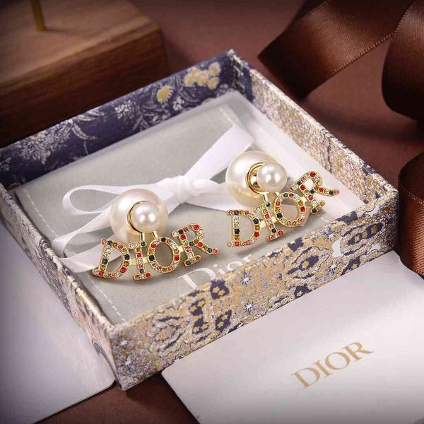2021 new designer family's earrings in 2021, Golden