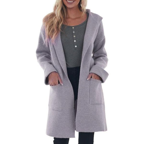 women's wool & blends winter spring autumn women belt loose hooded knitted long cardigan sweater jacket female casual warm tricot coat, Black
women's wool & blends winter spring autumn women belt loose hooded knitted long cardigan sweater jacket female casual warm tricot coat, Black