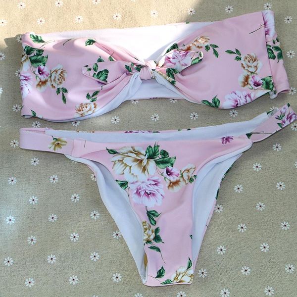 women's swimwear vintage brand print floral pink thong off shoulder girl women bikini set wire swimsuit, White;black
women's swimwear vintage brand print floral pink thong off shoulder girl women bikini set wire swimsuit, White;black