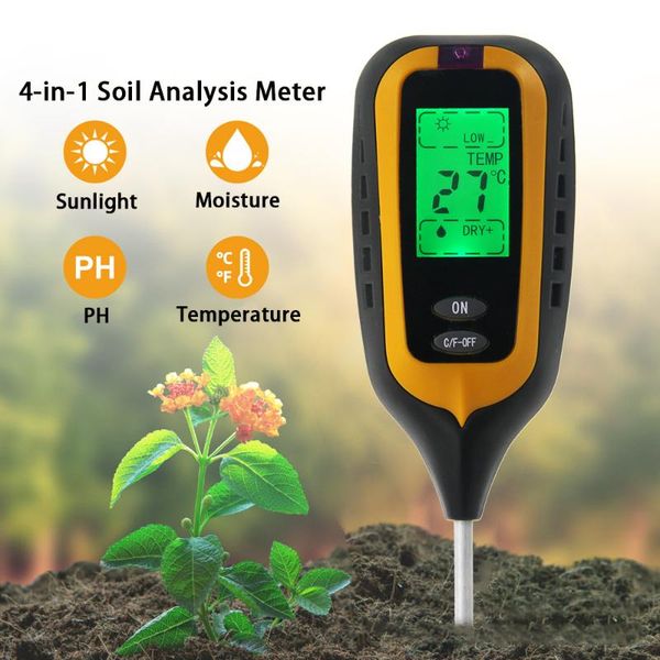 meters 4in1 plant soil ph meter ph/moisture/lighhermometer garden tester sunlight tools
meters 4in1 plant soil ph meter ph/moisture/lighhermometer garden tester sunlight tools