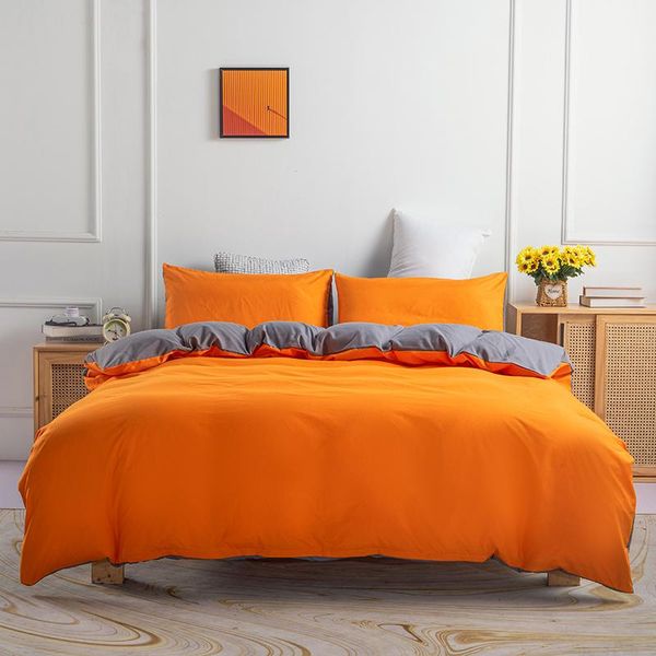 bedding sets solid bed linens duvet cover quilt/comforter case pillow covers set king full twin size orange home textiles
bedding sets solid bed linens duvet cover quilt/comforter case pillow covers set king full twin size orange home textiles
