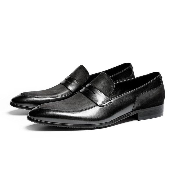 dress shoes fashion men's formal slip on male wedding luxury genuine leather men breathable oxfords c56, Black
dress shoes fashion men's formal slip on male wedding luxury genuine leather men breathable oxfords c56, Black