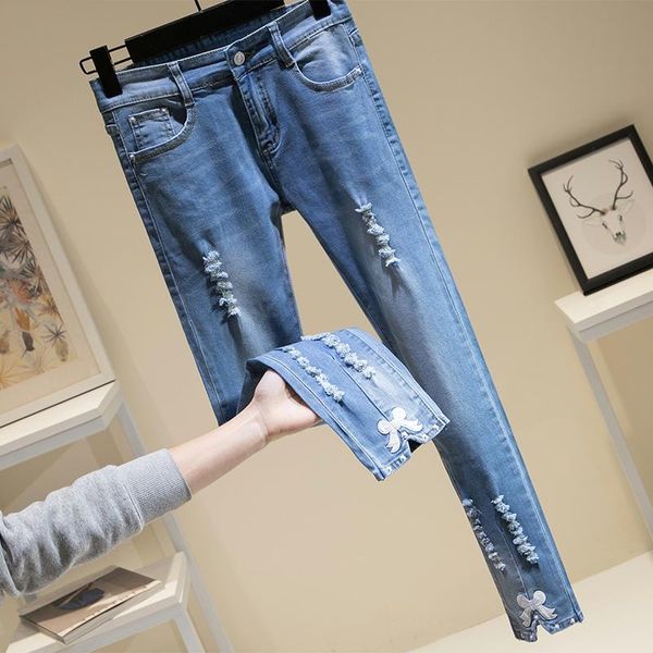 women's jeans large 2021 fat sister autumn fashion versatile temperament slim elastic children, Blue
women's jeans large 2021 fat sister autumn fashion versatile temperament slim elastic children, Blue