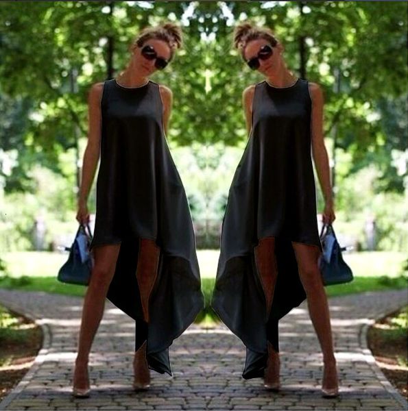 casual dresses summer fashion women chiffon sleeveless black white loose long beach es vestidos s-xl 81hb, Black;gray
casual dresses summer fashion women chiffon sleeveless black white loose long beach es vestidos s-xl 81hb, Black;gray