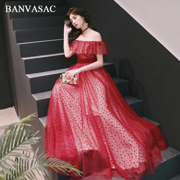 party dresses banvasac ruffles boat neck off the shoulder long evening a line short sleeve sash backless prom gowns, White;black
party dresses banvasac ruffles boat neck off the shoulder long evening a line short sleeve sash backless prom gowns, White;black