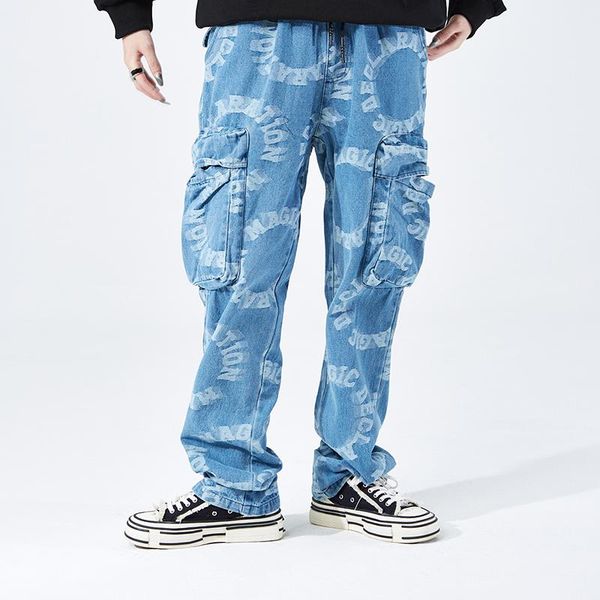 men's jeans black blue retro jacquard cargo denim flared pant harajuku hip hop big pockets for men women streetwear fashion flare
men's jeans black blue retro jacquard cargo denim flared pant harajuku hip hop big pockets for men women streetwear fashion flare
