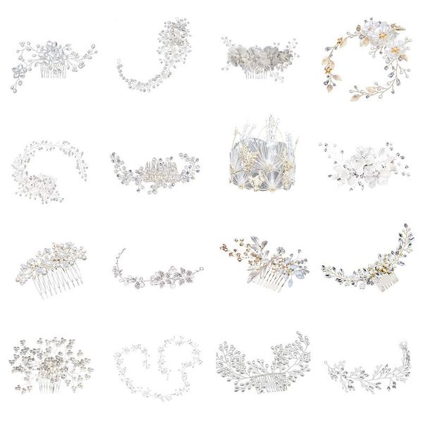 hair clips & barrettes silver color pearl crystal wedding combs accessories for bridal flower headpiece women bride ornaments jewelry, Golden;silver
hair clips & barrettes silver color pearl crystal wedding combs accessories for bridal flower headpiece women bride ornaments jewelry, Golden;silver